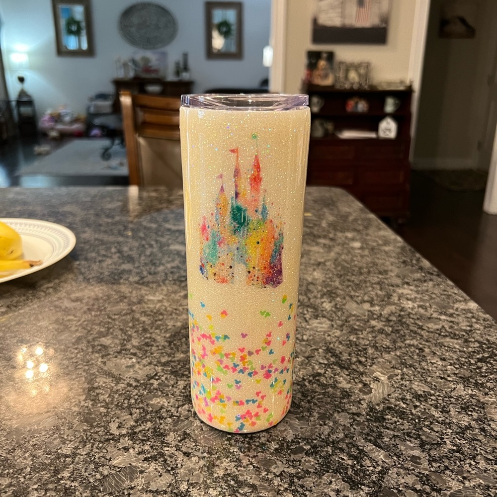 Disney confetti tumbler